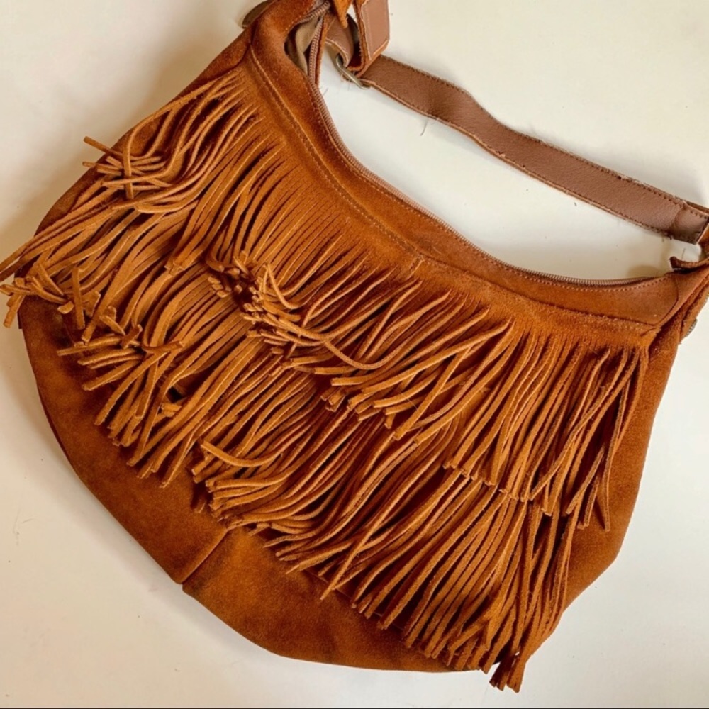 Suede Minnetonka fringe purse